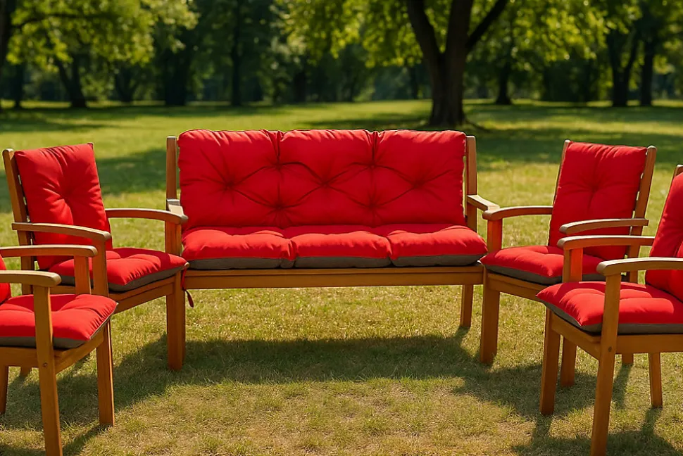 Coussin pour banc de jardin 170x60x50cm coussin de banc de jardin 3 places Rouge coussin de balançoire coussin de banc extérieur