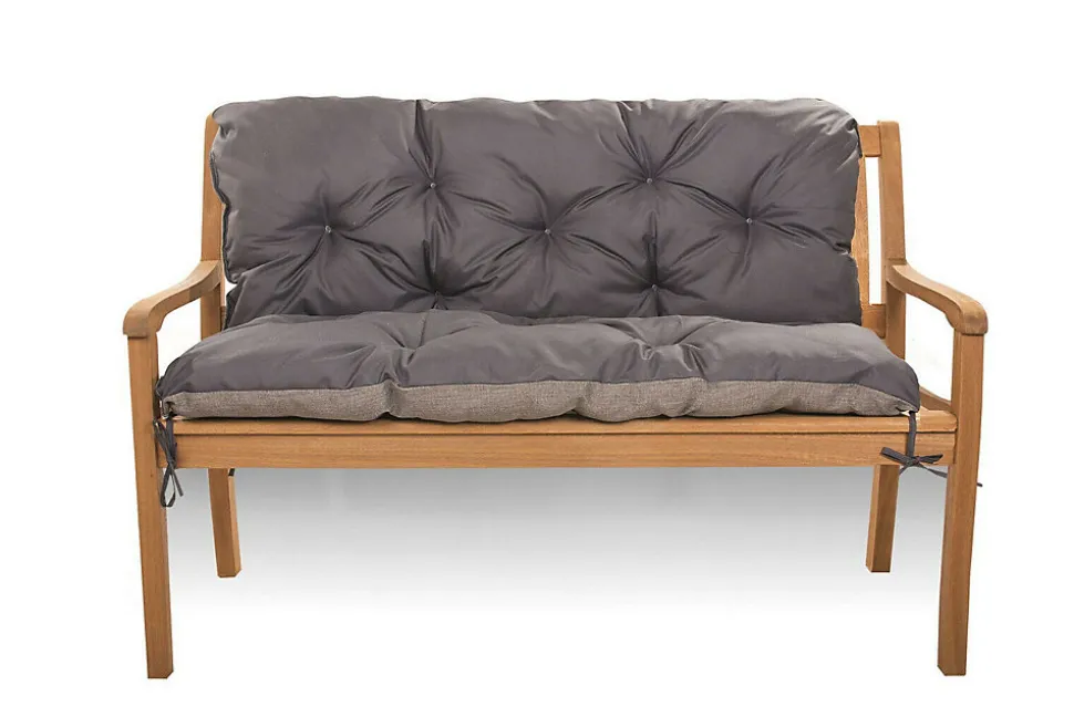 Coussin pour banc de jardin 100x60x50cm, coussin de banc de jardin Anthracite coussin de balançoire extérieur, coussin de jardin