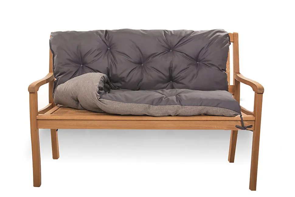 Coussin pour banc de jardin 100x60x50cm, coussin de banc de jardin Anthracite coussin de balançoire extérieur, coussin de jardin