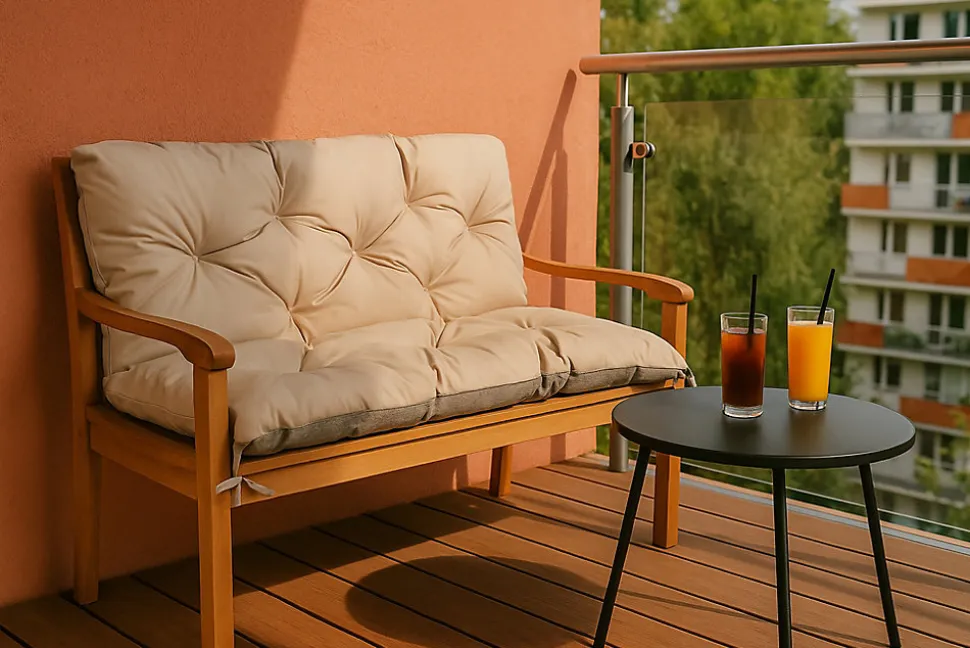 Coussin pour banc de jardin 170x50x50cm coussin de banc de jardin 3 places Beige coussin de balançoire coussin de banc extérieur