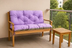 Coussin pour banc de jardin 160x50x50cm coussin de banc de jardin 3 places Violet coussin de balançoire coussin de banc extérieur