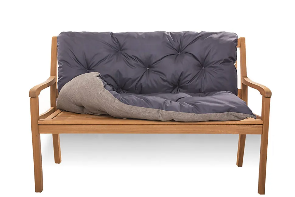 Coussin pour banc de jardin 140x60x50cm coussin de banc de jardin Bleu coussin de balançoire coussin de banc extérieur
