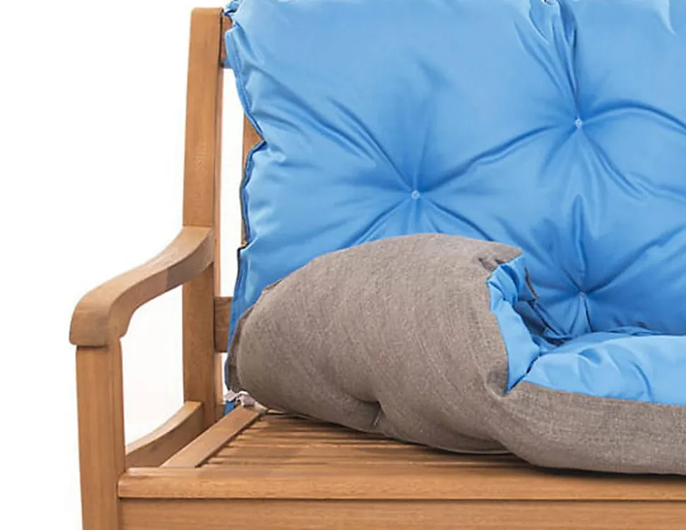 Coussin pour banc de jardin 120x50x50cm, coussin de banc de jardin Bleu coussin de banc extérieur, coussin de balançoire