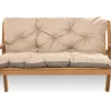 Coussin pour banc de jardin 160x50x50cm coussin de banc de jardin 3 places Beige coussin de balançoire coussin de banc extérieur