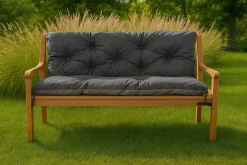 Coussin pour banc de jardin 120x50x50cm, coussin de banc de jardin Anthracite coussin de banc extérieur, coussin de balançoire