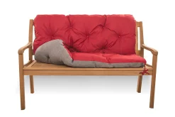 Coussin pour banc de jardin 120x50x50cm, coussin de banc de jardin Rouge coussin de banc extérieur, coussin de balançoire