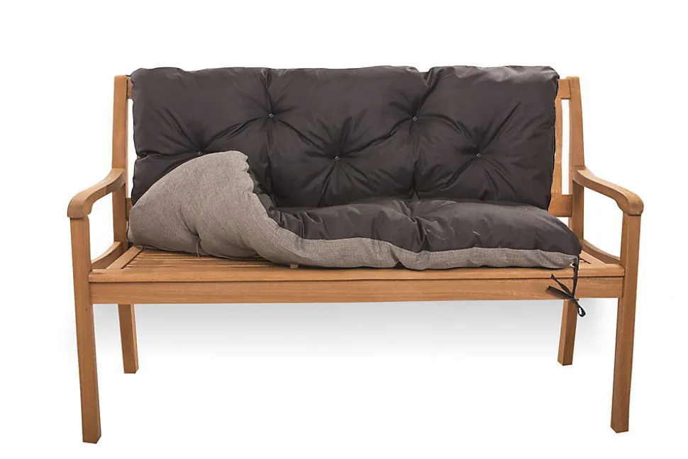 Coussin pour banc de jardin 120x50x40cm, coussin de banc de jardin Noir coussin de banc extérieur, coussin de balançoire