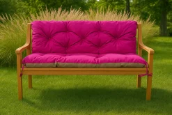 Coussin pour banc de jardin 150x60x50cm coussin de banc de jardin Rosa coussin de balançoire coussin de banc extérieur