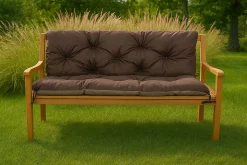Coussin pour banc de jardin 120x50x40cm, coussin de banc de jardin Marron coussin de banc extérieur, coussin de balançoire