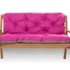 Coussin pour banc de jardin 120x50x50cm, coussin de banc de jardin Rosa coussin de banc extérieur, coussin de balançoire