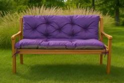 Coussin pour banc de jardin 150x50x40cm coussin de banc de jardin Violet coussin de balançoire coussin de banc extérieur
