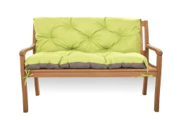 Coussin pour banc de jardin 100x50x50cm, coussin de banc de jardin Citron vert, coussin de balançoire extérieur, coussin de jardin