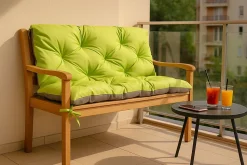 Coussin pour banc de jardin 170x50x50cm coussin de banc de jardin 3 places Citron coussin de balançoire coussin de banc extérieur