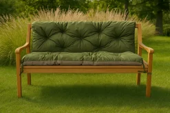 Coussin pour banc de jardin 120x50x50cm, coussin de banc de jardin Vert coussin de banc extérieur, coussin de balançoire
