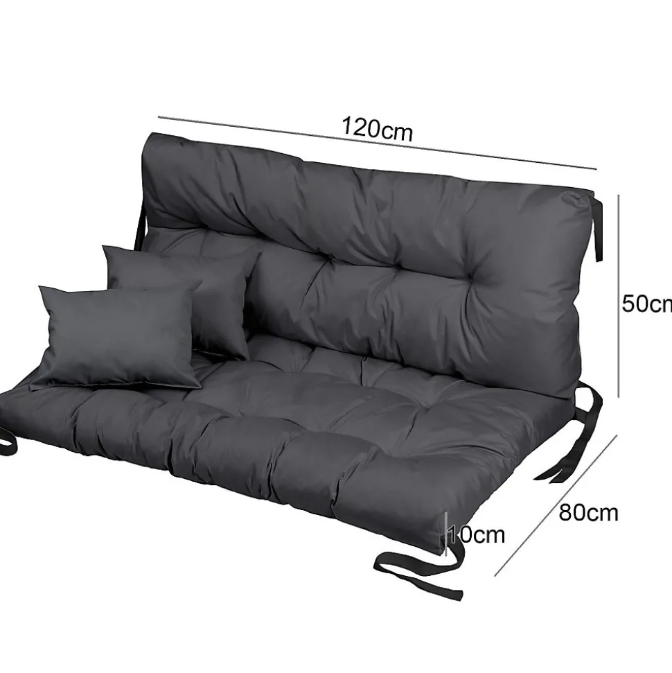 Coussin pour meubles palettes FEROCITY Anthracite 120x80x50 1 piece
