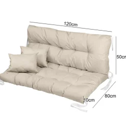 Coussin pour meubles palettes FEROCITY Beige 120x80x50 1 piece