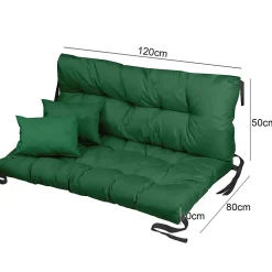 Coussin pour meubles palettes FEROCITY Vert 120x80x50 1 piece