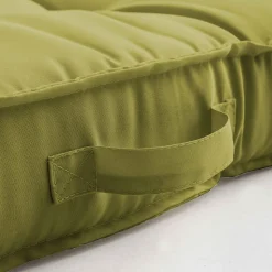 Coussin pour palette matelassé vert 120 x 80cm Oviala