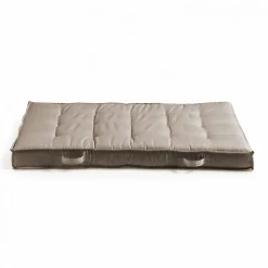 Coussin pour palette matelassé taupe 120 x 80cm Oviala