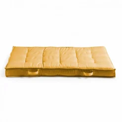 Coussin pour palette matelassé jaune 120 x 80cm Oviala