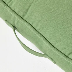 Coussin rehausseur pour canapé en coton, vert foncé - HOMESCAPES