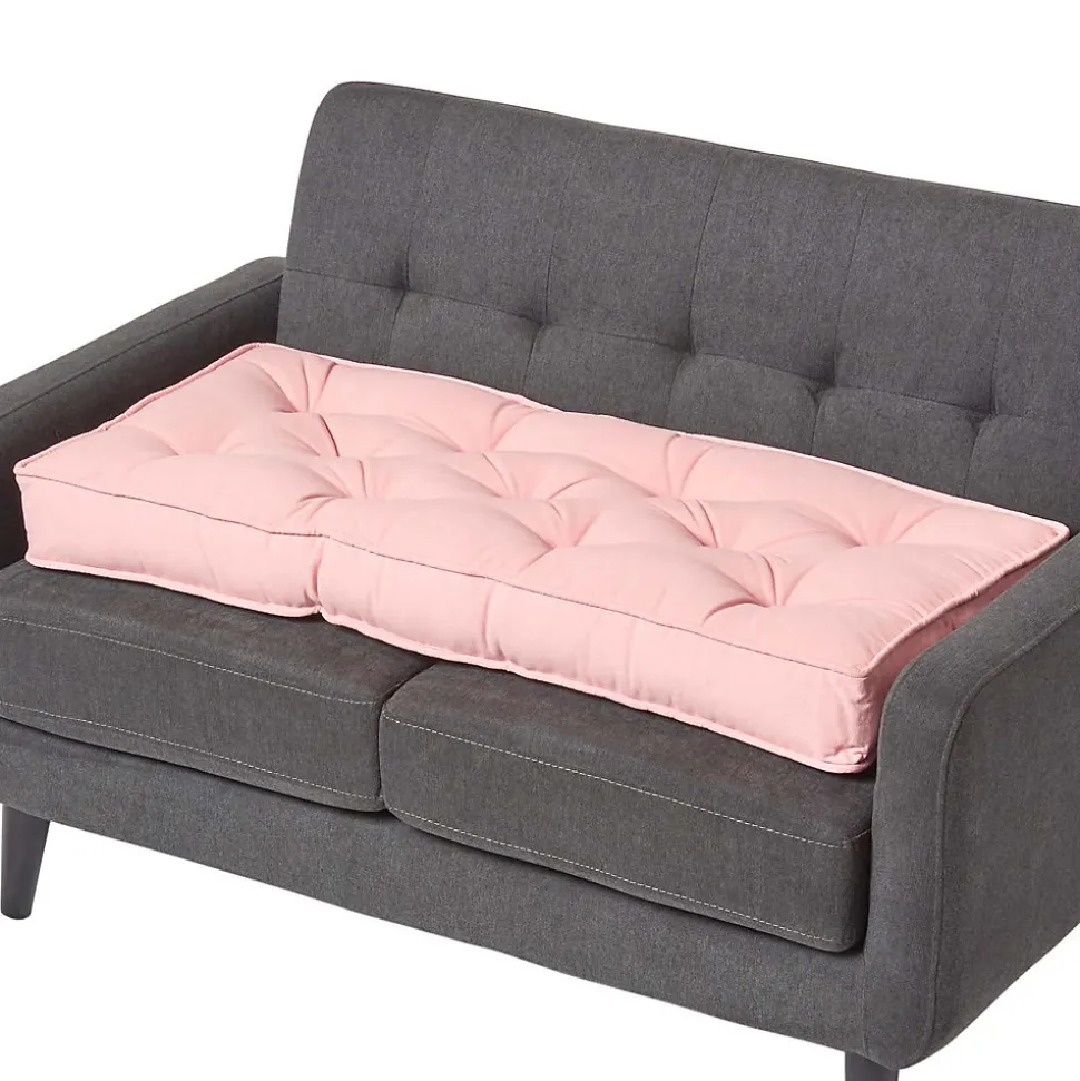 Coussin rehausseur pour canapé en coton, rose - HOMESCAPES