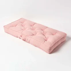 Coussin rehausseur pour canapé en coton, rose - HOMESCAPES