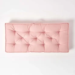 Coussin rehausseur pour canapé en coton, rose - HOMESCAPES