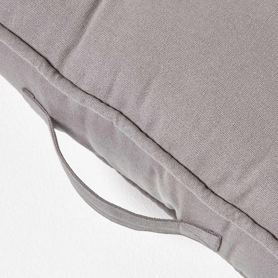 Coussin rehausseur pour canapé en coton, gris ardoise - HOMESCAPES
