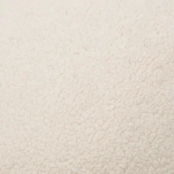 Coussin rond effet laine bouclée Pehme blanc écru Ø45cm GoodHome