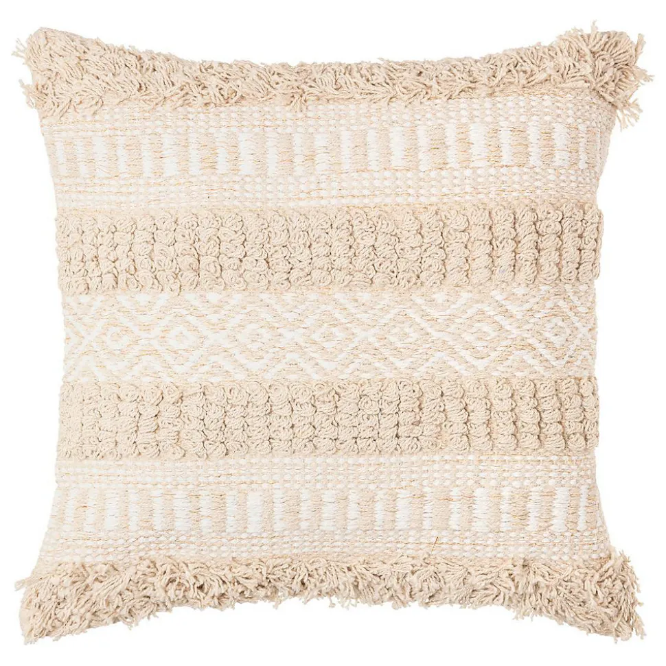 Coussin Sable cuivré en coton beige 40x40 cm - Multicolore- Atmosphera