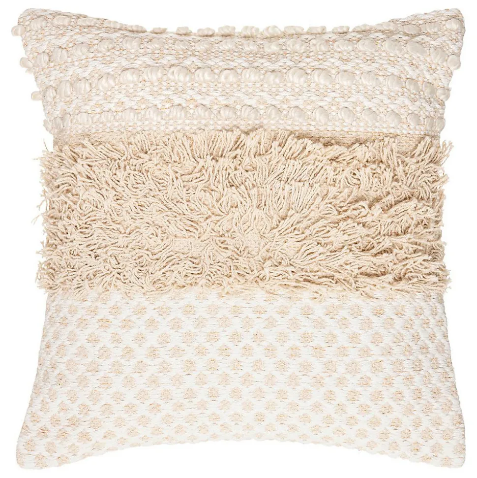 Coussin Sable cuivré en coton beige 40x40 cm - Multicolore- Atmosphera