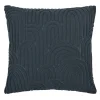 Coussin Tohono GoodHome bleu marine L.45 x l.45 x ep.80 cm