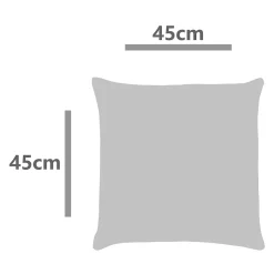 Coussin Tohono GoodHome bleu marine L.45 x l.45 x ep.80 cm