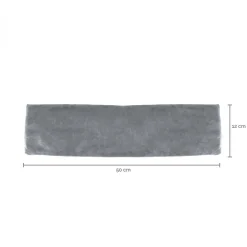 Coussin, tour de cou chauffant 50 x 12 cm - Gris - Vivezen