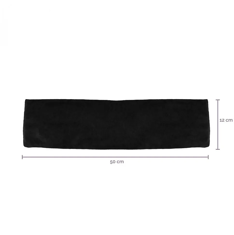 Coussin, tour de cou chauffant 50 x 12 cm - Noir - Vivezen