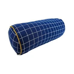 Coussin traversin Sodeco bleu en coton L.40 cm