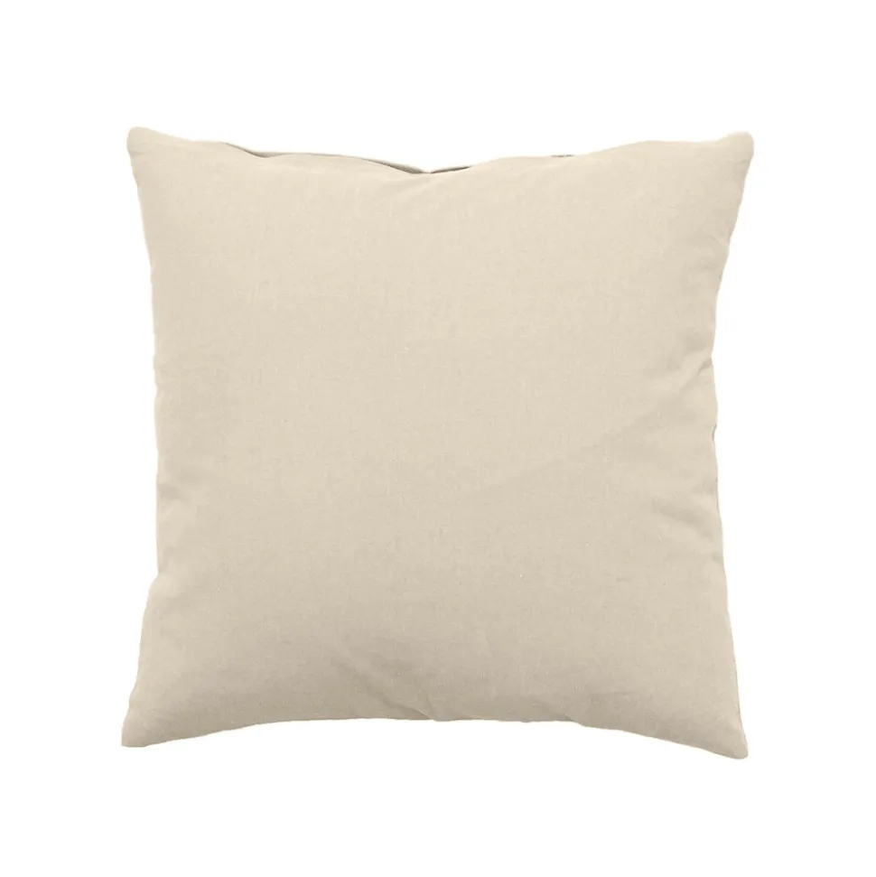 Coussin uni effet Bachette déhoussable - 40 x 40 cm