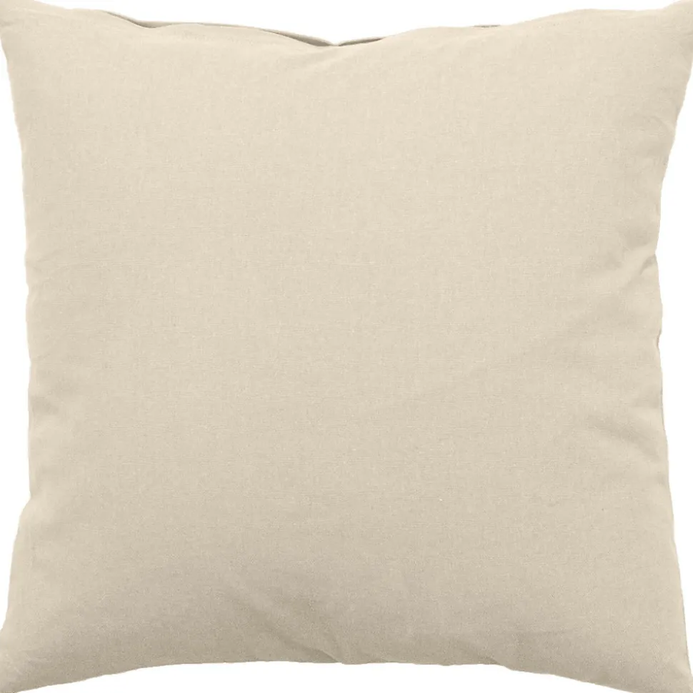 Coussin uni effet Bachette déhoussable - 60 x 60 cm