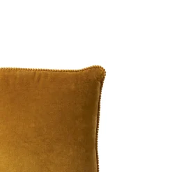 Coussin velours contour perlé HONEY 40x60
