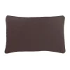 Coussin velours contour perlé CHOCO 30x50
