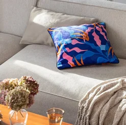 Coussin velours 40x40cm x Noon