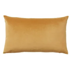 Coussin Velvet Valgreta 30x50 cm GoodHome jaune