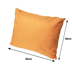 Coussins de canapé meubles de jardin en résine tressée Orange, Coussins balançoire d'extérieur 150x60x50 Coussin de banc de jardin