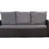 Coussins de canapé meubles de jardin en résine tressée Anthracite, Coussins balançoire 140x50x50 Coussin de banc de jardin