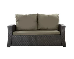 Coussins de canapé meubles de jardin en résine tressée Vert, Coussins balançoire 130x60x50cm Coussin de banc extérieur -Mix