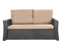 Coussins de canapé meubles de jardin en résine tressée Beige, Coussins balançoire 110x60x50 Coussin pour banquette polyrattan