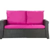Coussins de canapé meubles de jardin en résine tressée Rose, Coussins balançoire 100x50x50cm Coussin pour banquette polyrattan