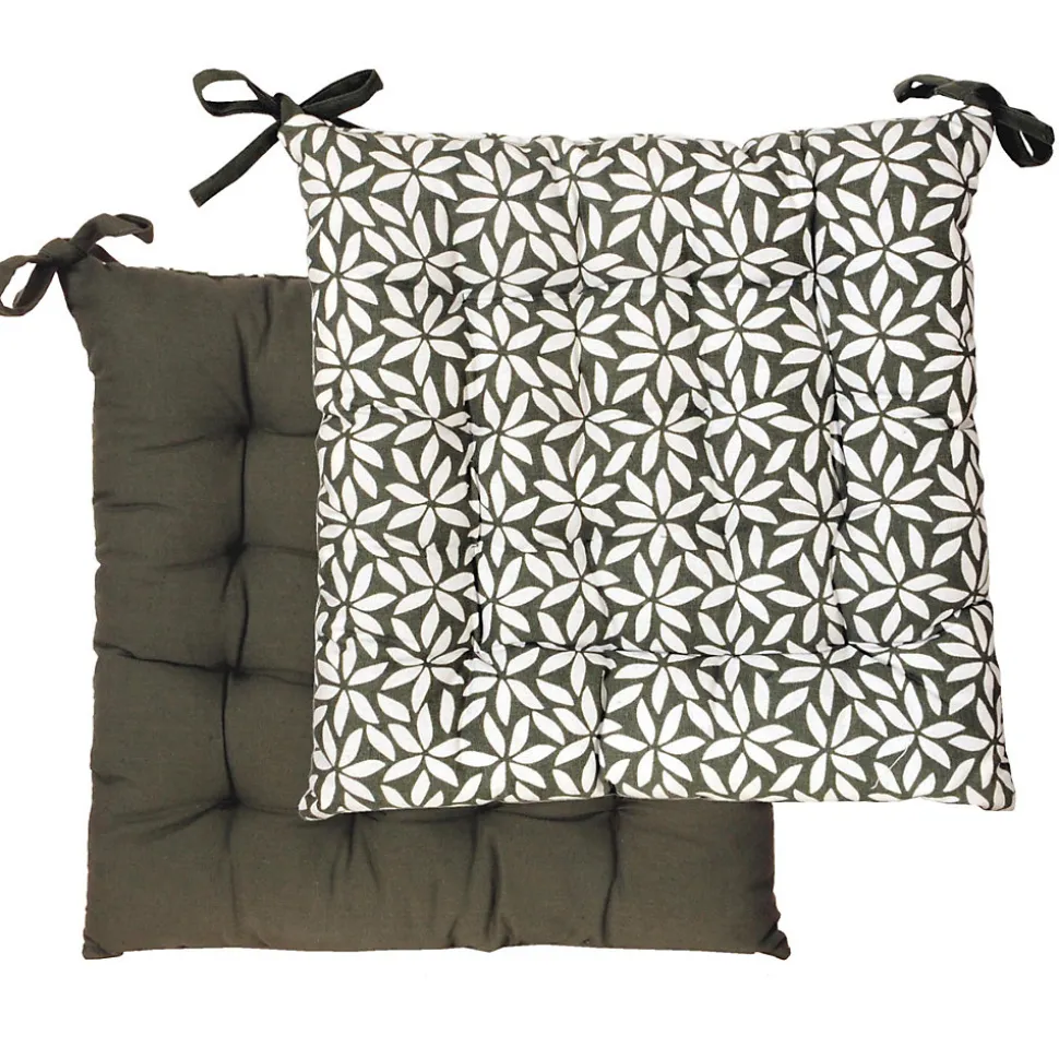 Coussins de Chaise Carrées Bicolores 40x40cm - lot de 6 - Confort et Élégance DYLREV