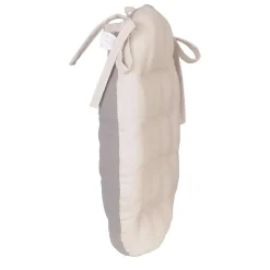 Coussins de Chaise Rondes Bicolores D.40cm - lot de 2 - Beige et Gris DYLREV
